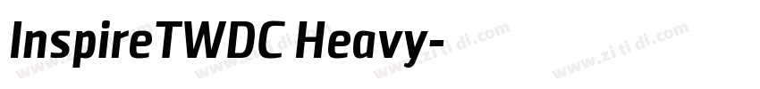 InspireTWDC Heavy字体转换